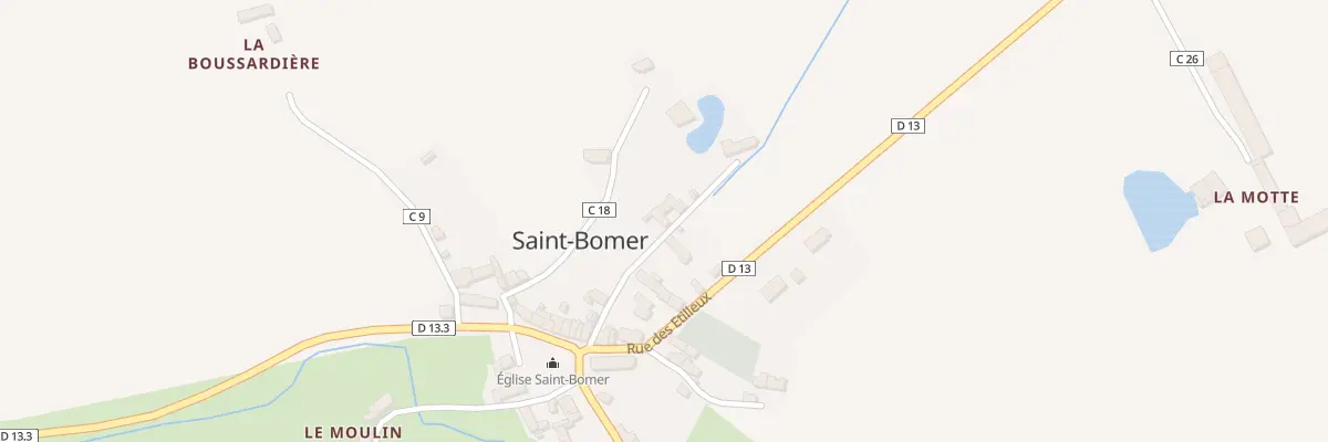 Plan du 3 Rue du Point du Jour à Saint-Bomer
