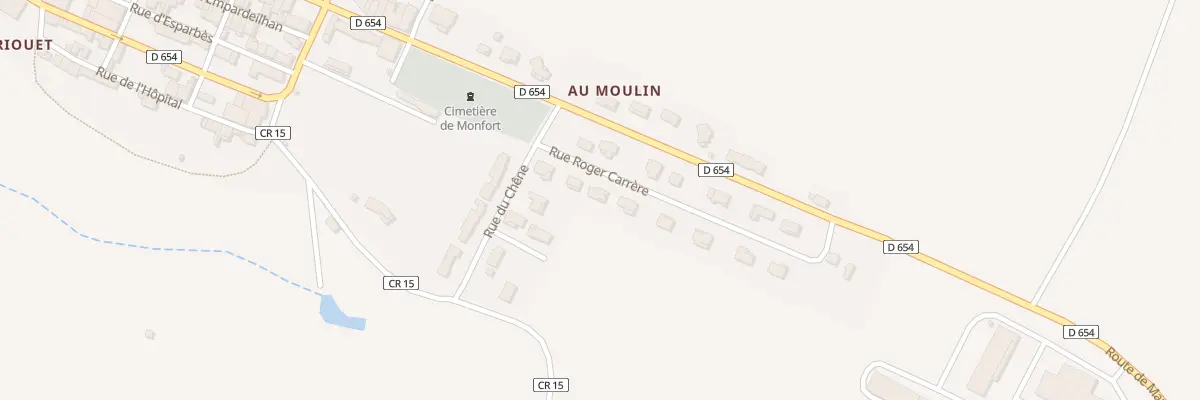 Plan du 6 Rue Roger Carrère à Monfort