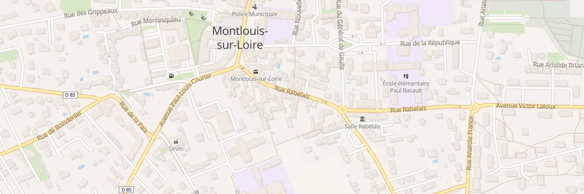 Plan du 12 Rue Rabelais à Montlouis-sur-Loire