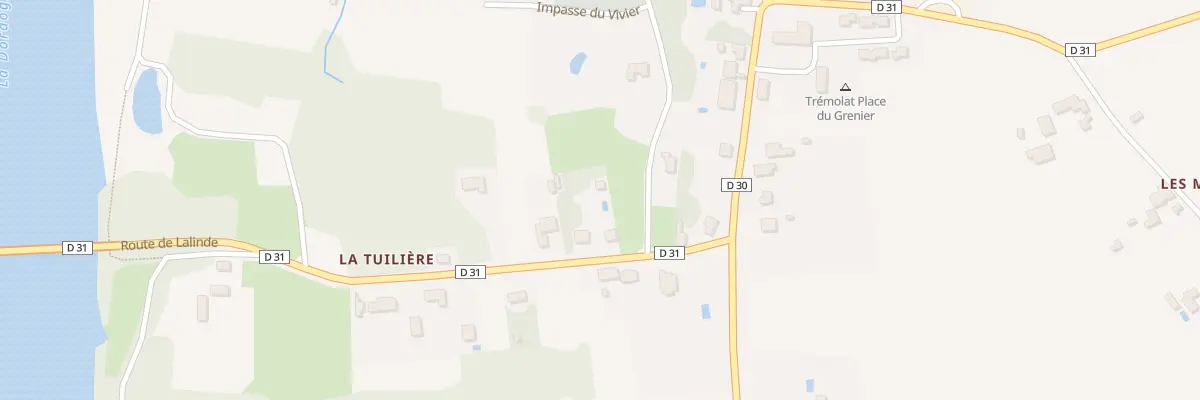 Plan du 110 Rte de Lalinde à Trémolat