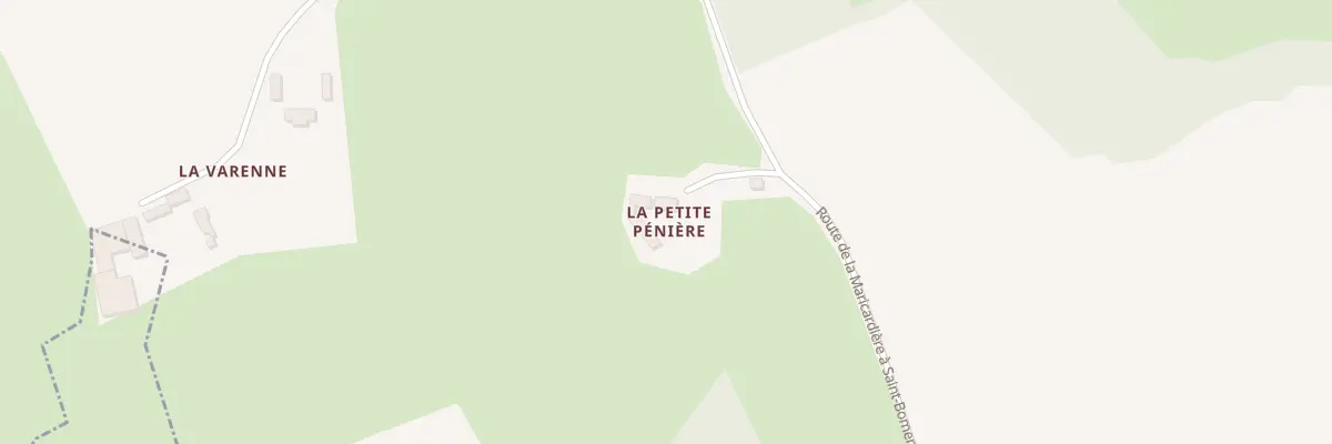Plan du 1 La Petite Pesnière à Saint-Bomer