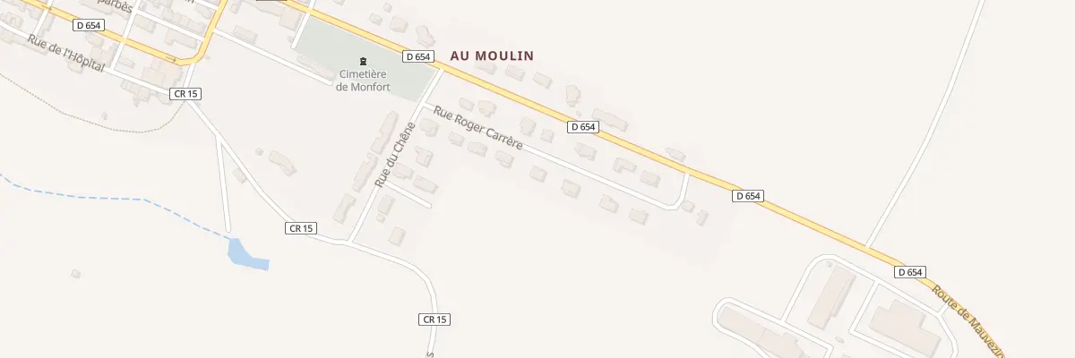 Plan du 10 Rue Roger Carrère à Monfort
