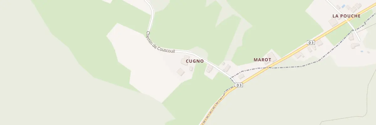 Plan du 18 Cugno à Salherm