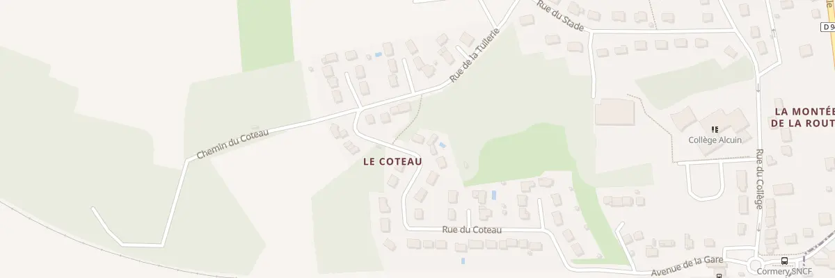 Plan du 15 Rue du Coteau à Cormery