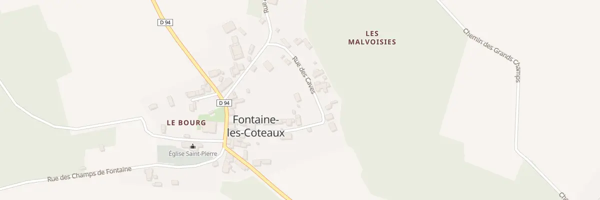 Plan du 2 Rue des Caves à Fontaine-les-Coteaux