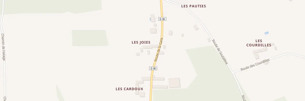 Plan du 342 Rte de la Gare à Trémolat