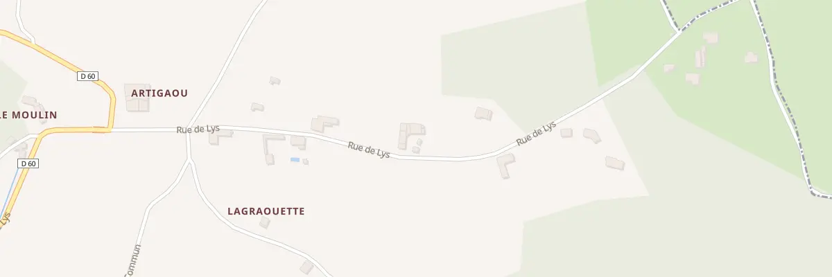 Plan du 20 Rue de Lys à Couret