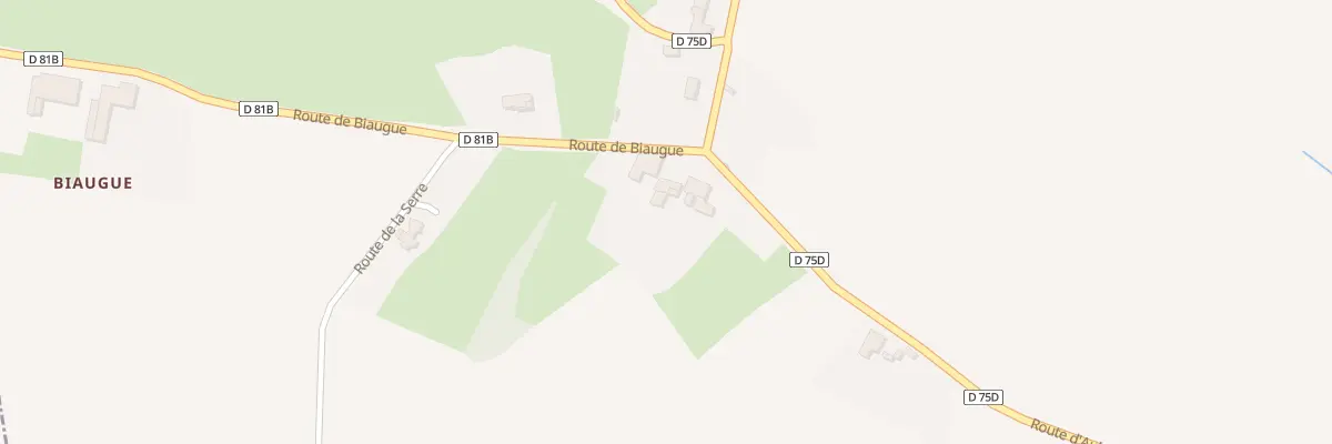 Plan de Rte Departementale 75d à Peyrouzet