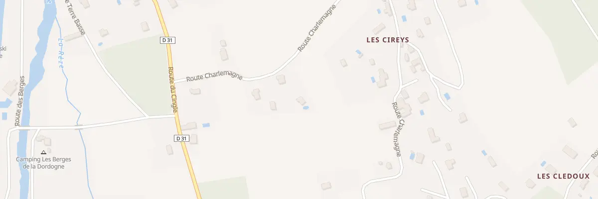 Plan du 204 Rte Charlemagne à Trémolat