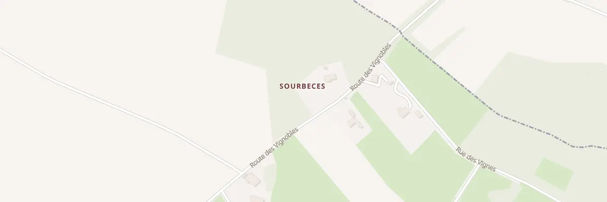 Plan du 3B Sourbeces à Boissède