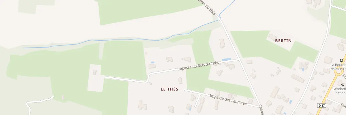 Plan du 190 Imp du Bois du Thès à L’Isle-en-Dodon