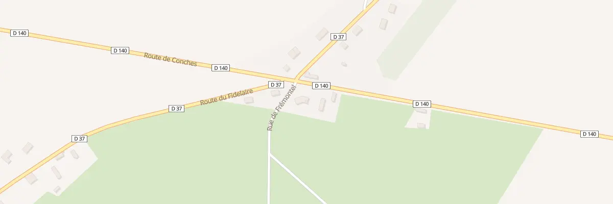 Plan du 1 Rue de Fremontel à Sébécourt