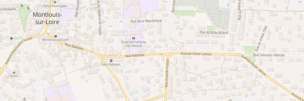 Plan du 25 Rue Rabelais à Montlouis-sur-Loire