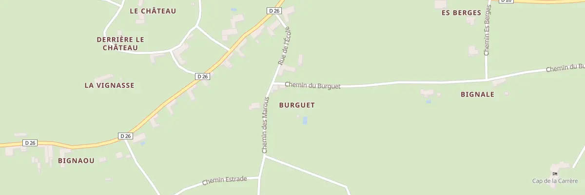 Plan du 91B Burguet à Ganties