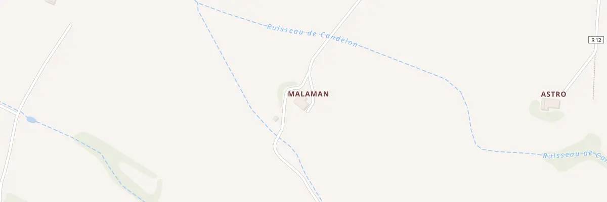 Plan du 5013 Malaman à Poupas