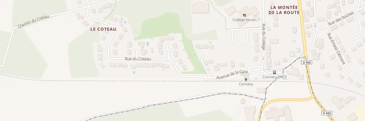 Plan du 3 Rue du Coteau à Cormery