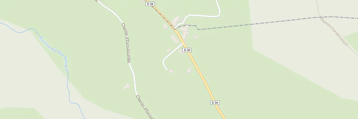 Plan du 2484 Rte du Col de Larrieu à Aspet