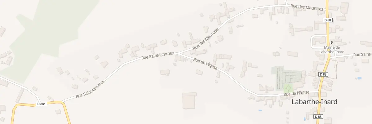 Plan du 39 Rue de l’Eglise à Labarthe-Inard
