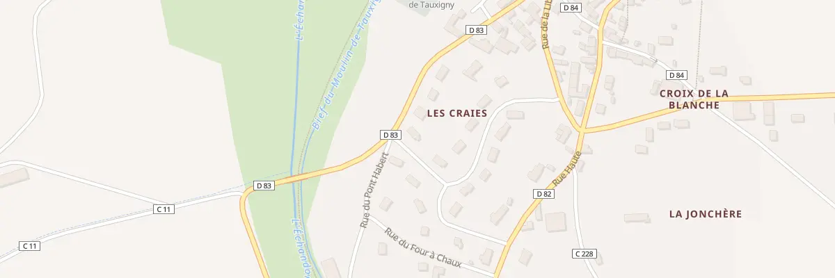 Plan du 1 Rue des Rochers à Tauxigny-Saint-Bauld