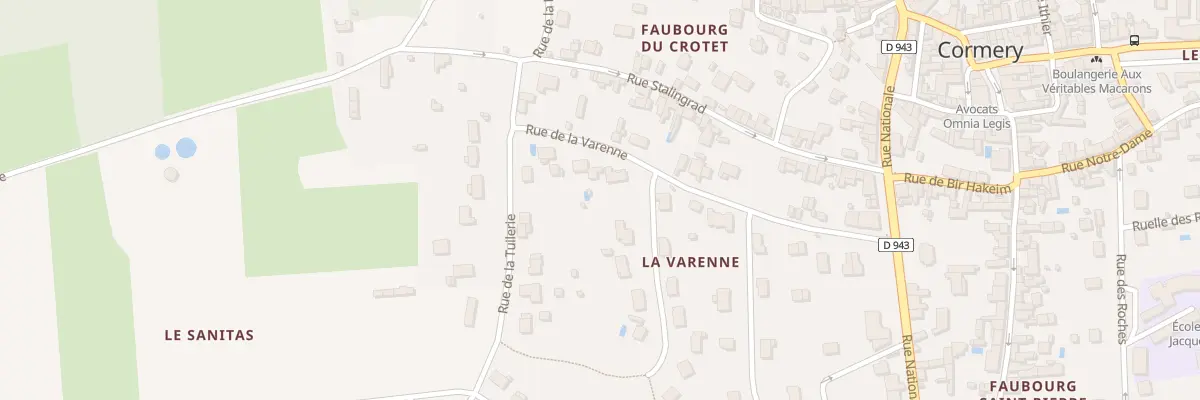 Plan du 21 Rue de la Varenne à Cormery