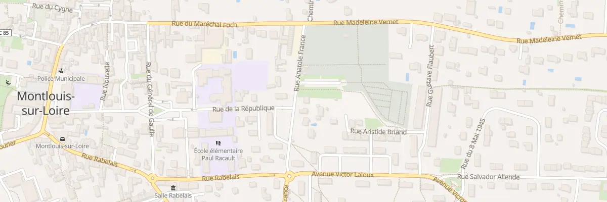 Plan du 1 Rue Anatole France à Montlouis-sur-Loire