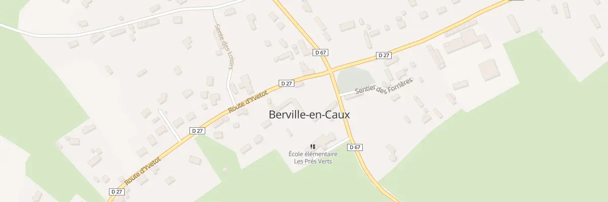 Plan du 2 Rte de Yerville à Berville-en-Caux