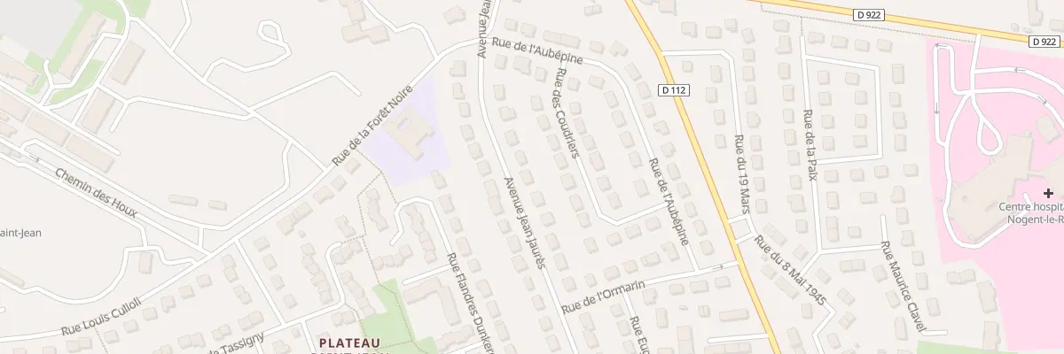 Plan du 13 Av Jean Jaurès à Nogent-le-Rotrou