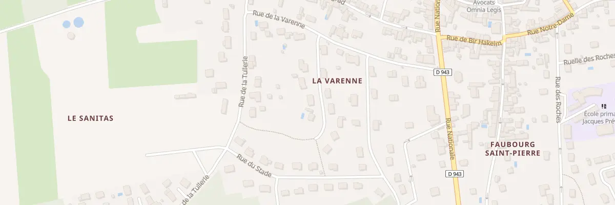 Plan du 6 All de la Biarderie à Cormery