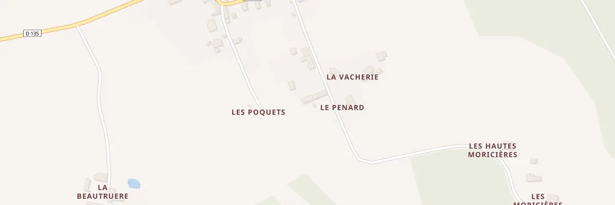 Plan du 6 Le Pénard à Rahay