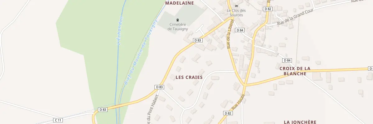 Plan du 13 Rue des Alisiers à Tauxigny-Saint-Bauld
