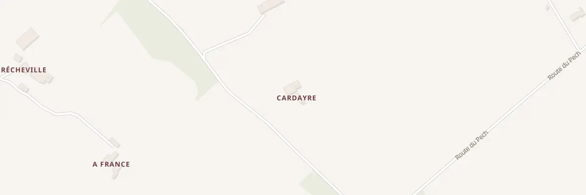 Plan du 28 Cardayre à Lacaussade