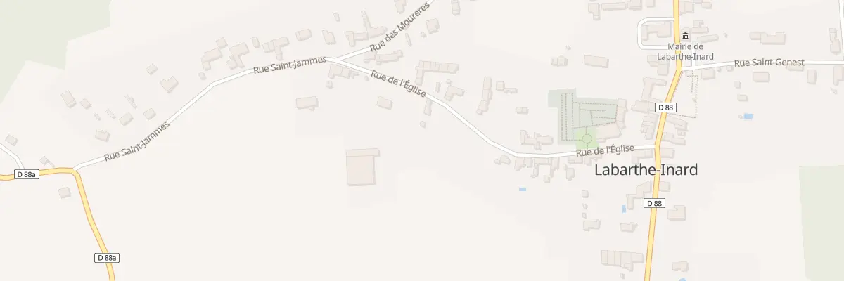 Plan du 27 Rue de l’Eglise à Labarthe-Inard