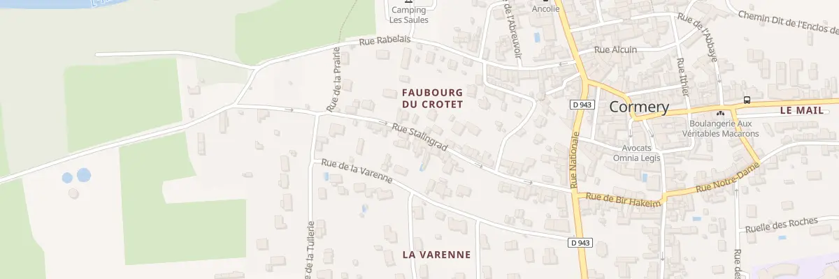 Plan du 21 Rue de Stalingrad à Cormery