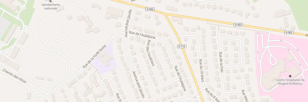 Plan du 3 Rue des Coudriers à Nogent-le-Rotrou