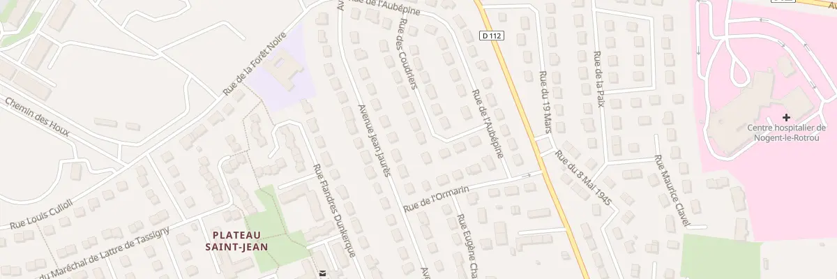 Plan du 16 Rue des Coudriers à Nogent-le-Rotrou