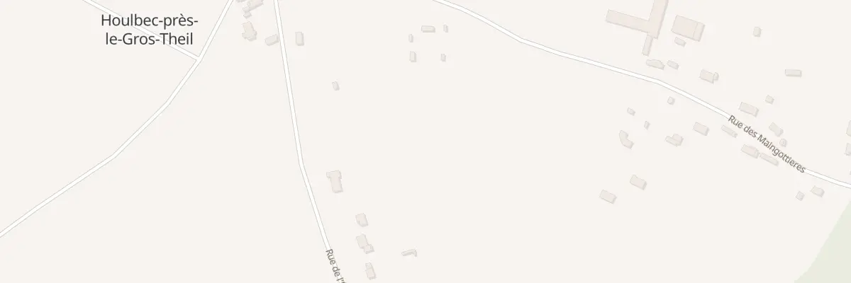 Plan du 14 Rue des Maingottières aux Monts du Roumois