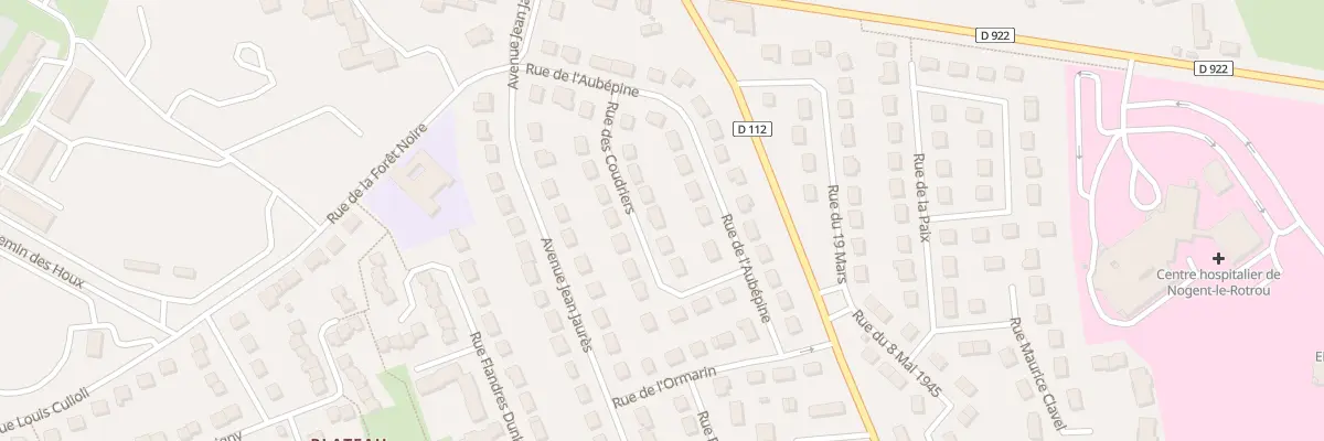 Plan du 9 Rue des Coudriers à Nogent-le-Rotrou