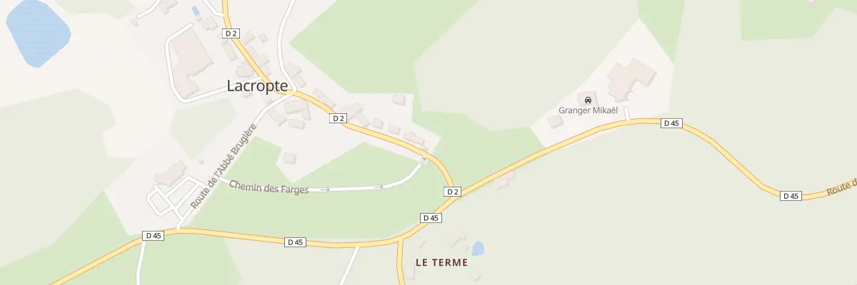 Plan du 80 Rte des Vanniers à Lacropte