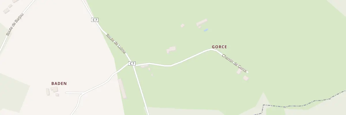 Plan du 20 Gorce à Sainte-Croix