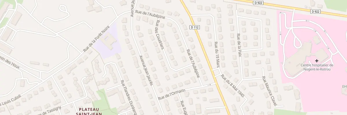 Plan du 11 Rue des Coudriers à Nogent-le-Rotrou
