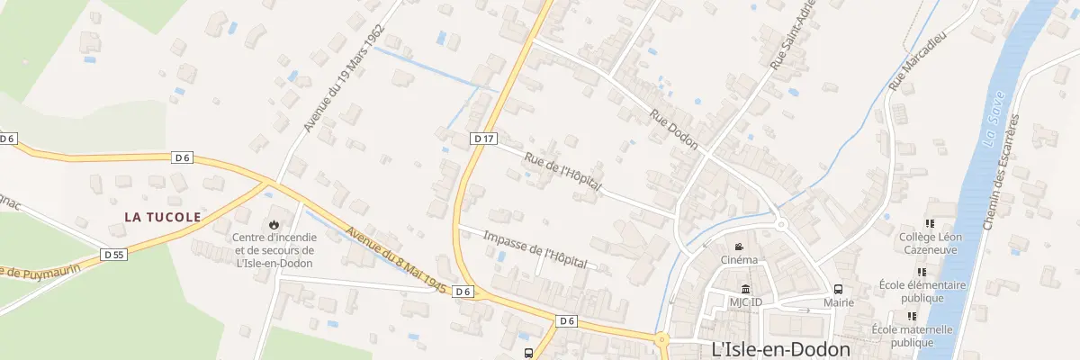 Plan du 5 Rue de l’Hôpital à L’Isle-en-Dodon