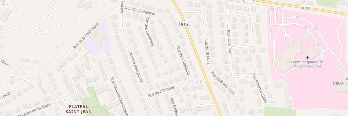 Plan du 15 Rue des Coudriers à Nogent-le-Rotrou