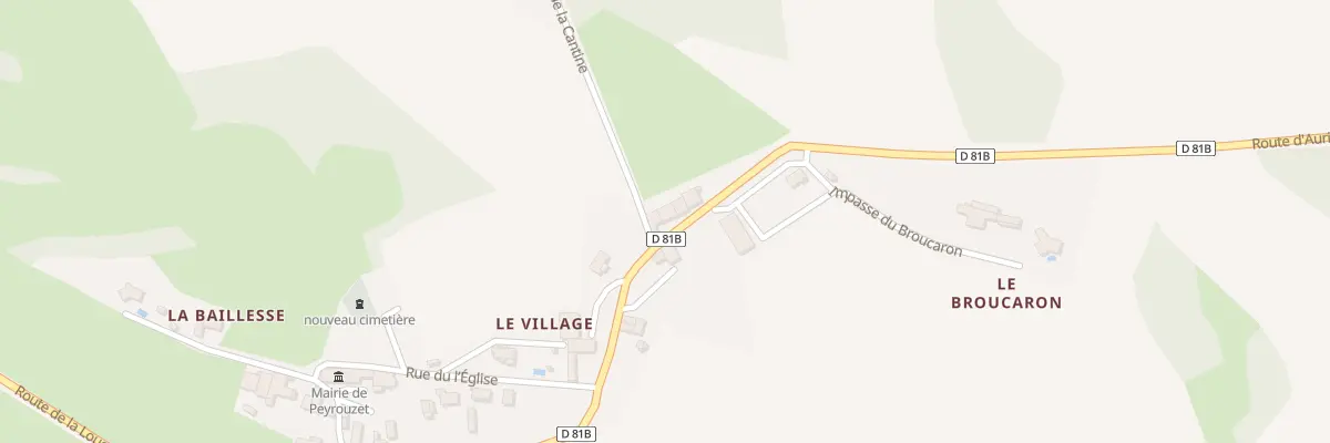 Plan du 7 Le Ser à Peyrouzet