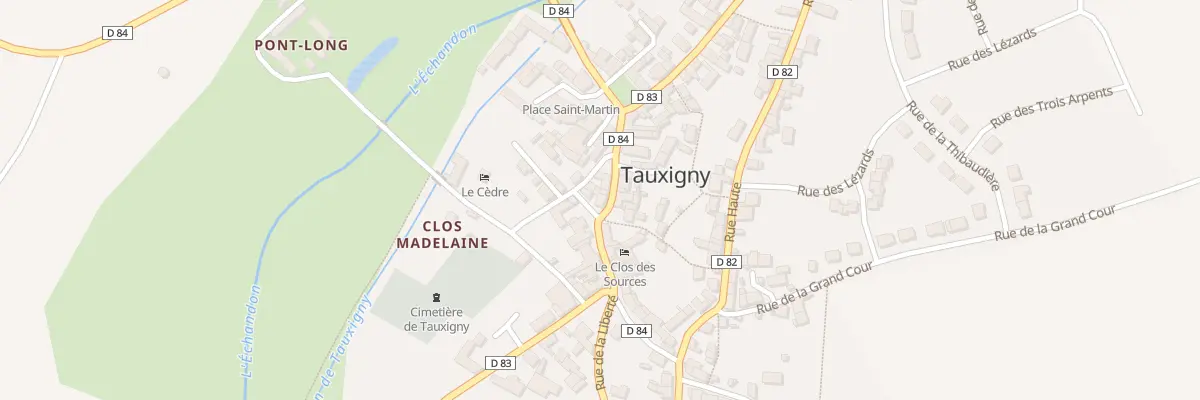 Plan du 34 Rue de la Liberté à Tauxigny-Saint-Bauld