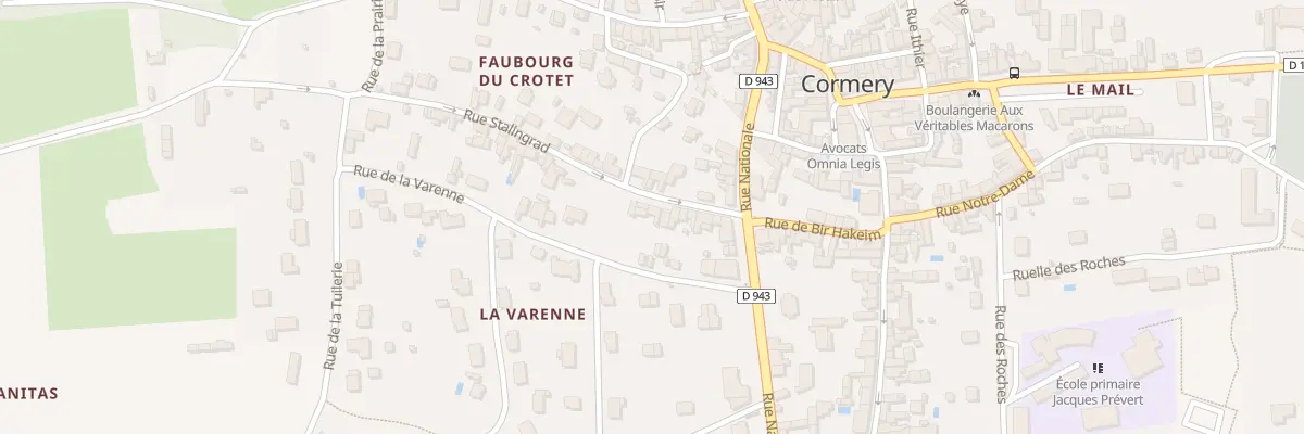 Plan du 11 Rue de Stalingrad à Cormery