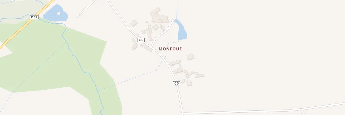 Plan du 6 Monfoue à Manthelan