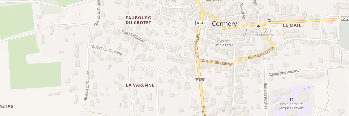 Plan du 9 Rue de Stalingrad à Cormery