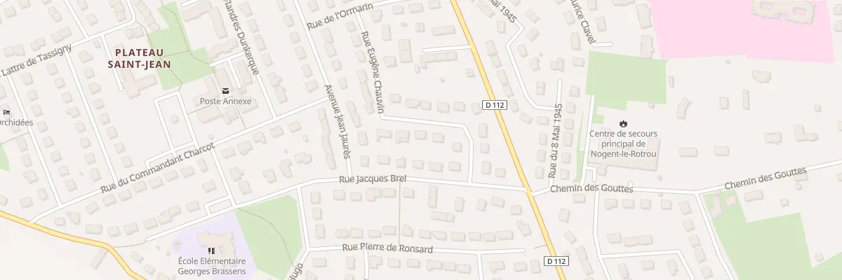 Plan du 20 Rue Eugène Chauvin à Nogent-le-Rotrou