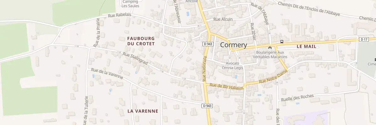 Plan du 42 Rue Nationale à Cormery