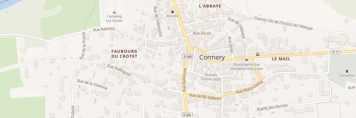 Plan du 38 Rue Nationale à Cormery
